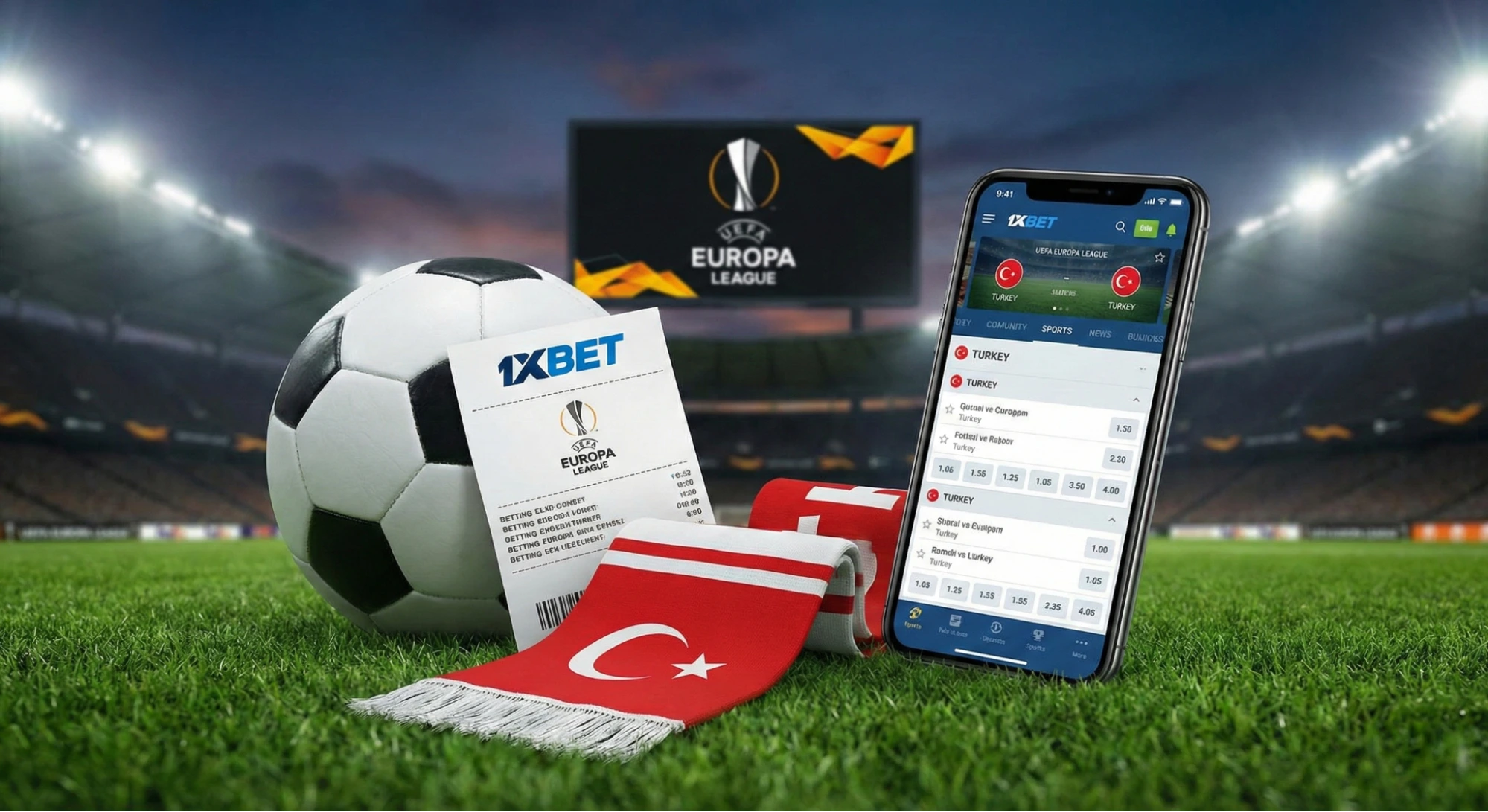 1xBet UEFA Europa League football betting